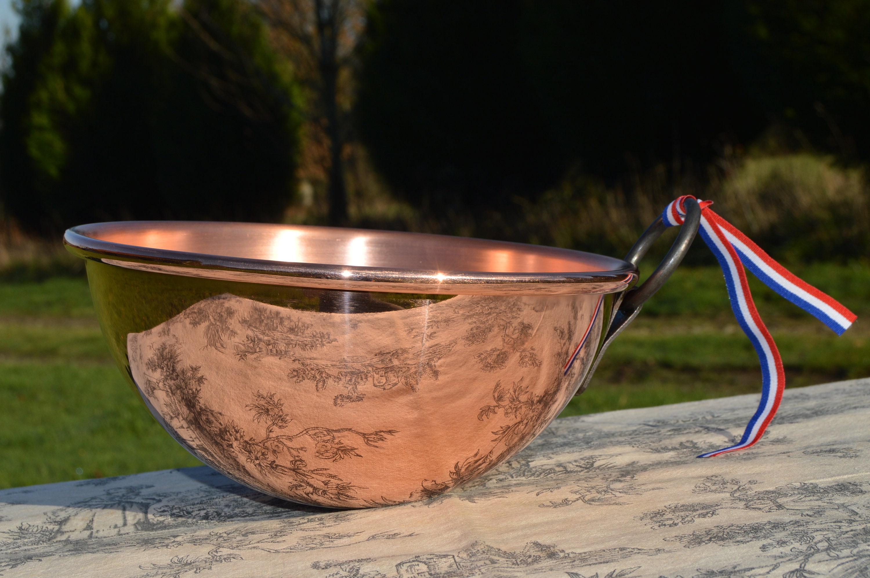 New NKC Copper Mixing Bowl 20 cm 8 Cul de Poule Normandy