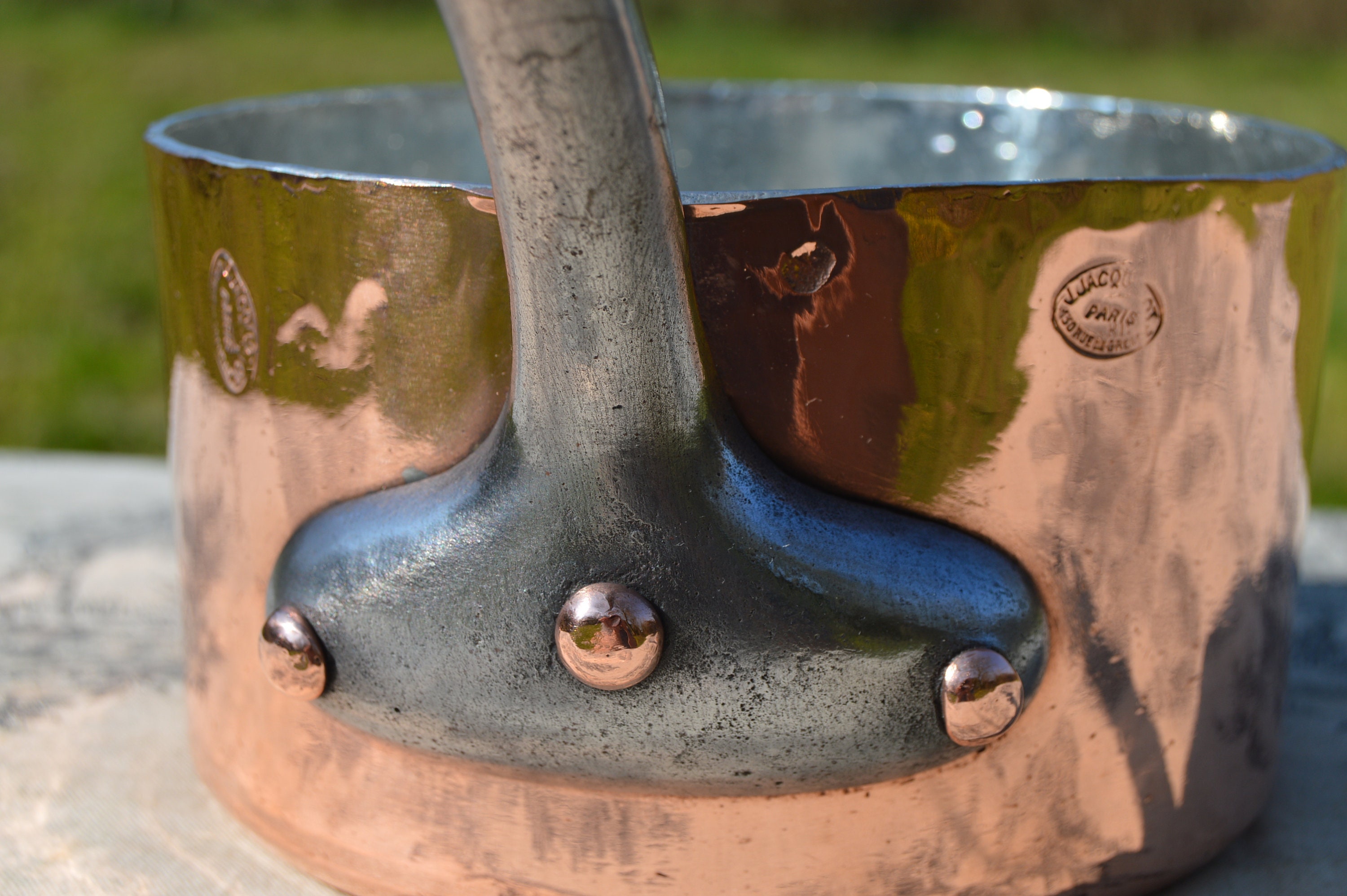 Jacquotot Copper Saucepan Early Français 2.4mm Sauteuse Evasee Pan New Atelier Du Cuivre Tin Lined V