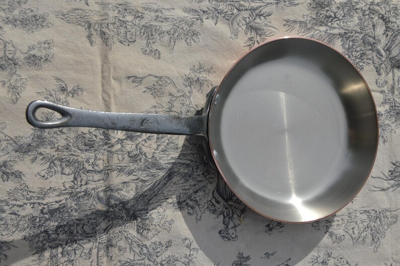 Copper Pan French Tupperware 20cm 8 Inch Omelette Egg Pan Fry Saute 2mm