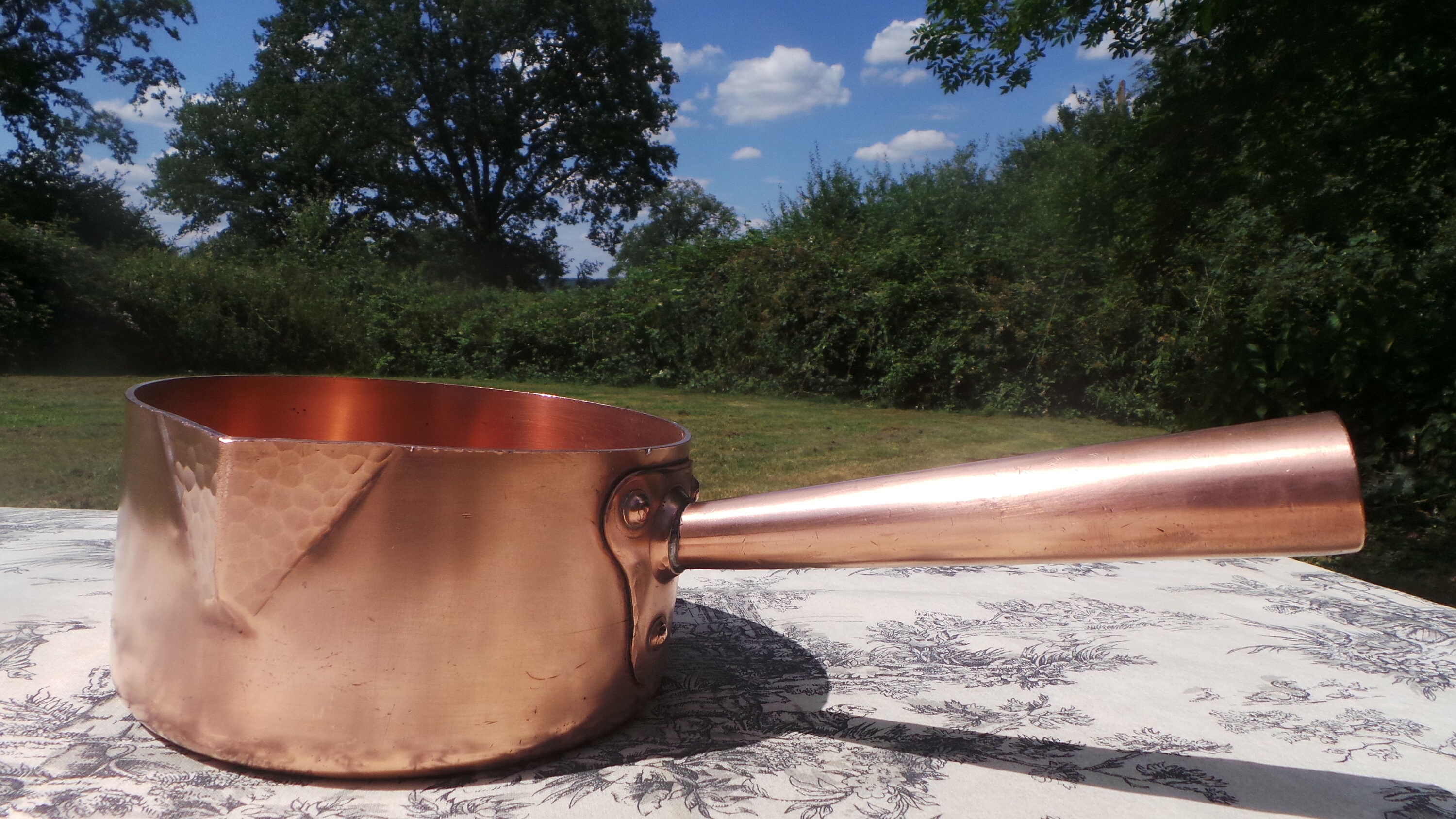 Copper Sugar Pot 2.2mm Copper Pan Pâtisserie Pan Hollow Handle Etsy