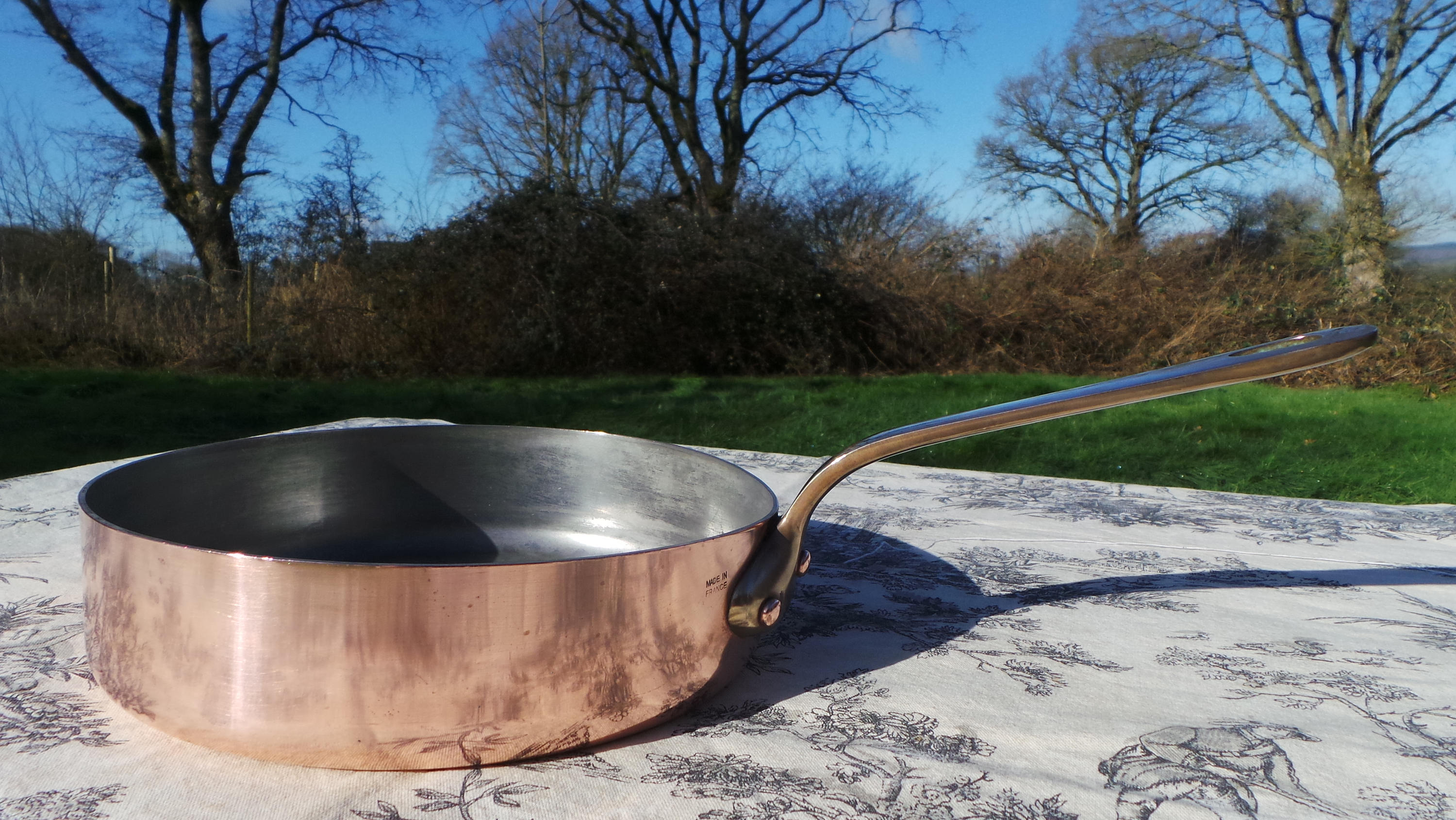 Fry Skillet Saute Pan 20cm or 8 inch Made in France Stamped Vintage