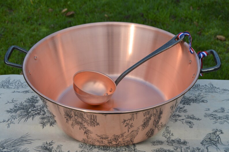 New NKC 38cm Copper Jam Pan Ladle From Normandy Kitchen Etsy