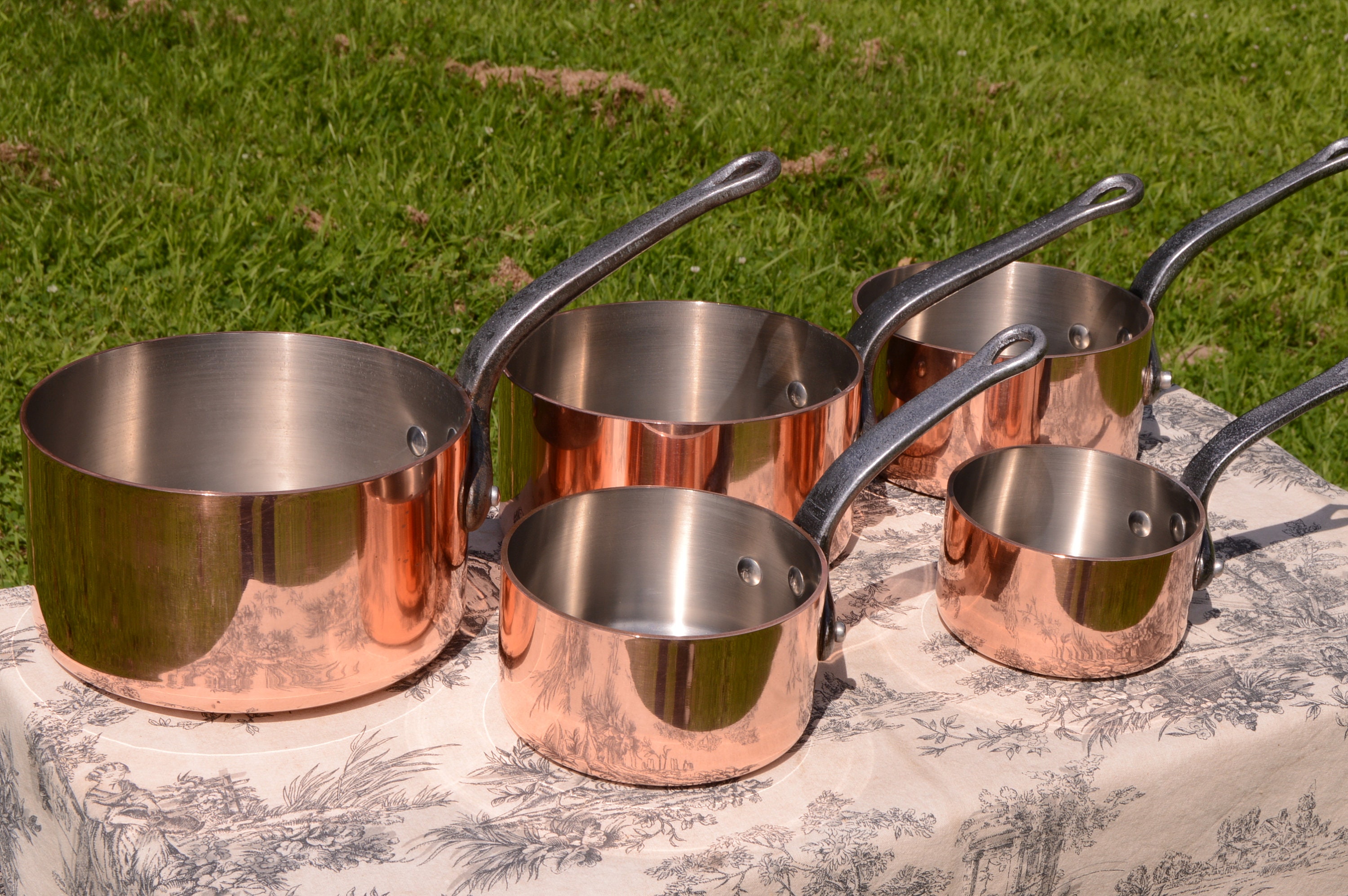 Les P'tites Poeles Dans Les Grandes Copper and Stainless Steel Five 5 3mm Villedieu Les Poeles Made in