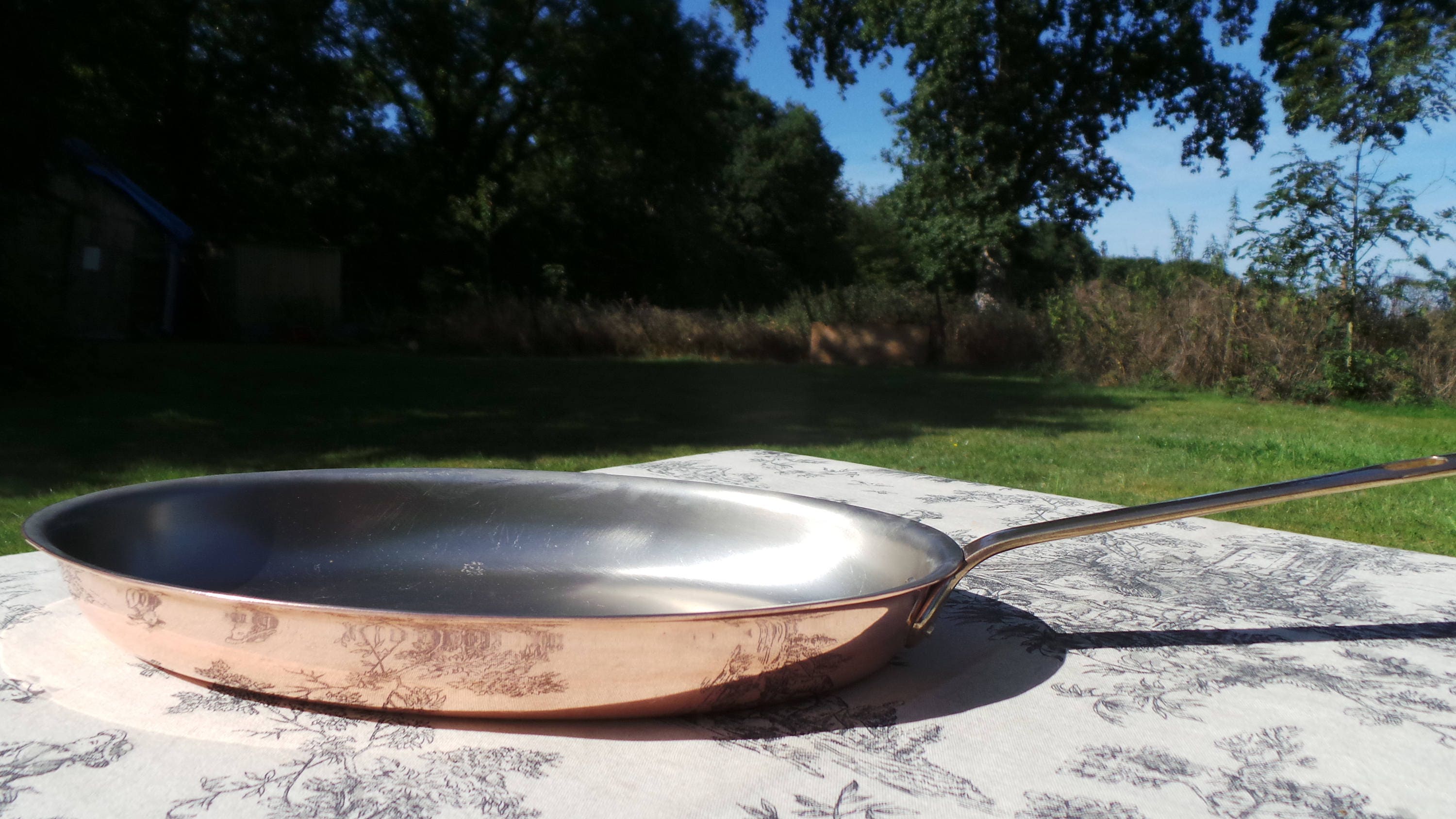 Copper Frying Pan Fish Pan Special Vintage Copper Oval Pan Great for