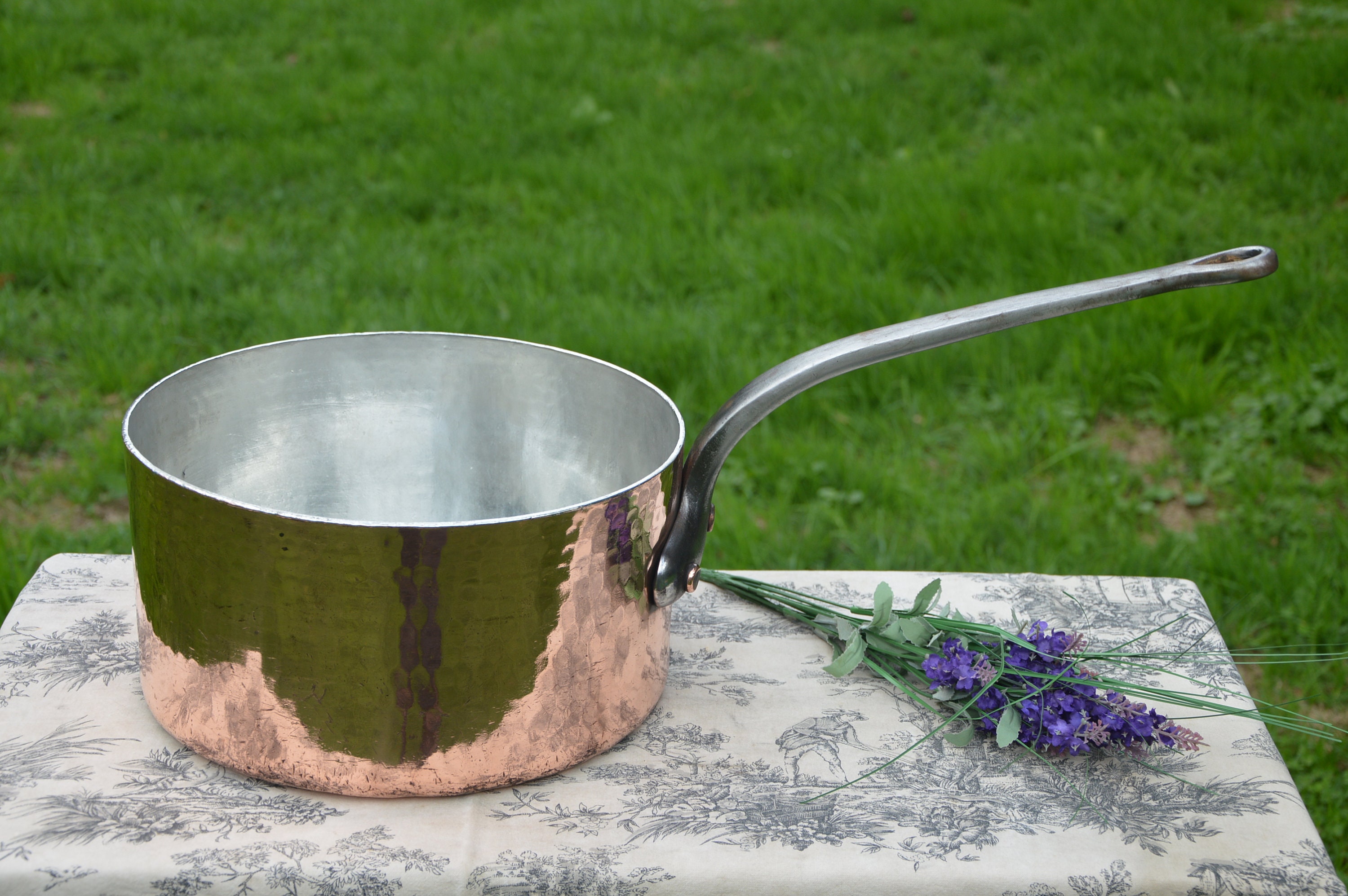 New NKC Copper 28cm Rondeau 28 cm 11 Big NKC Saute Two Handle Casserole  Cuivre Traditionally Made Tin lined New Normandy Kitchen Copper