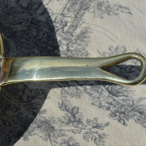 Poêle en cuivre Gaillard of Paris, nouvelle boîte artisanale, 24 cm 9 1/2 vintage, poêle à sauter professionnelle française bien utilisée, 1,8 mm, manche en bronze coulé image 10