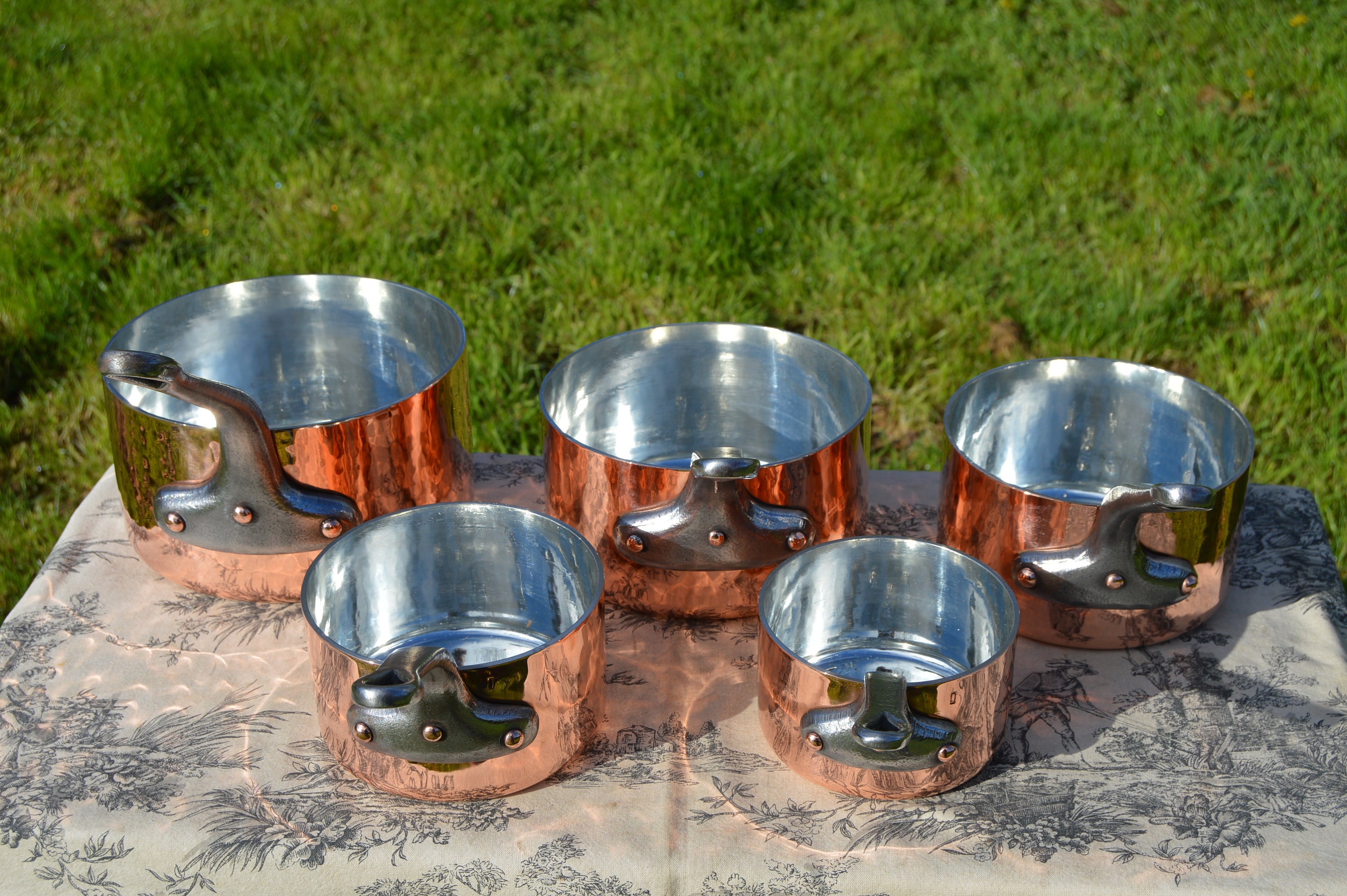 French Copper Pots for sale Only 2 left at 60