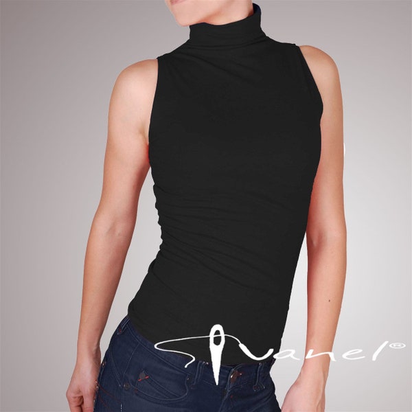 Sleeveless Turtleneck Etsy