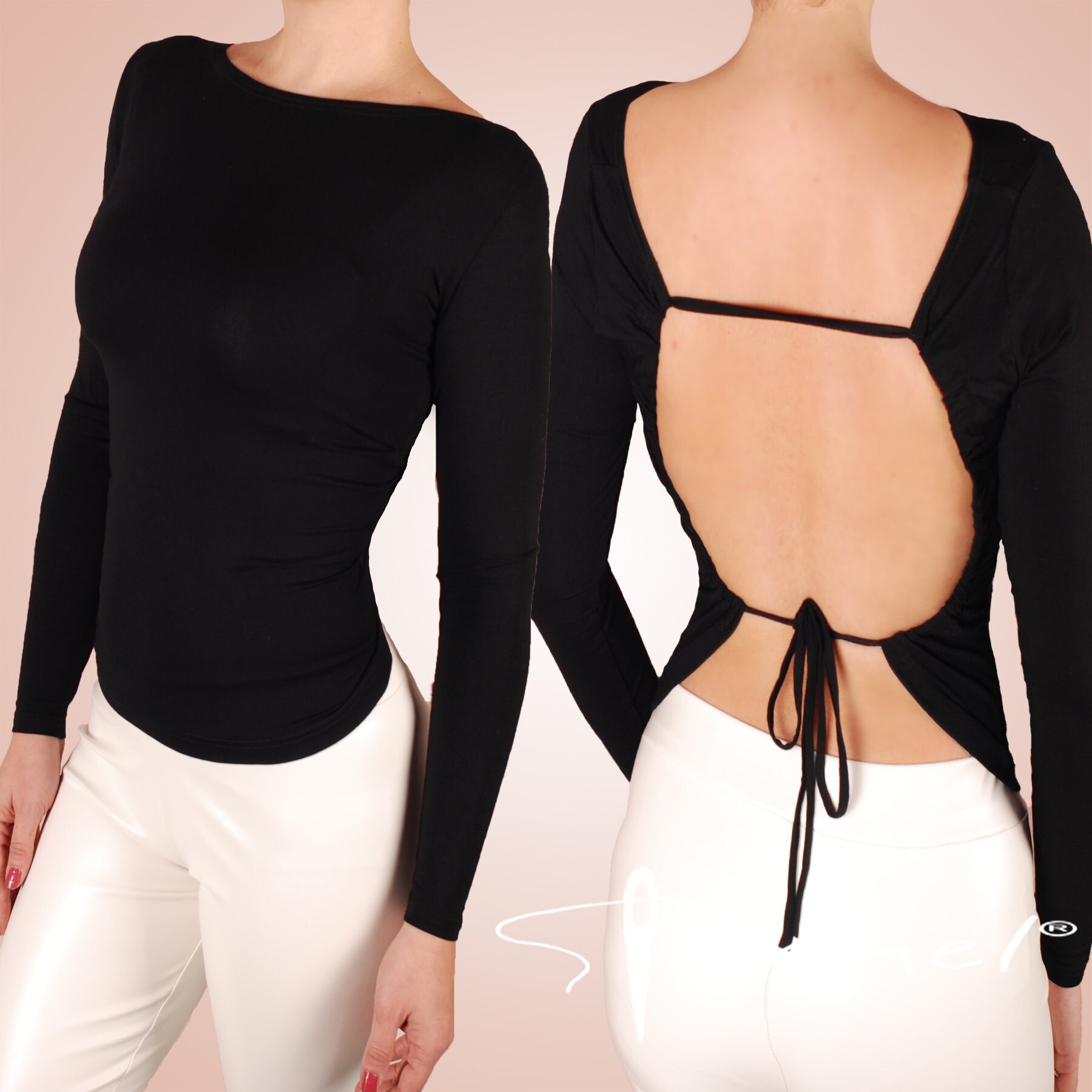 Backless Tops, Shop Women's Low & Open Back Tops