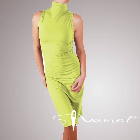 turtleneck bodycon dress