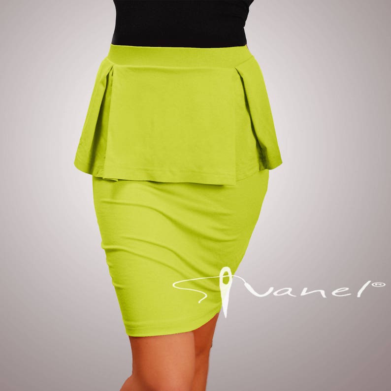 S,M,L Peplum Skirt Peplum pencil skirt Pencilskirt Women/'s Clothing Red peplum skirtBlack skirt Business skirt IVANEL28 colors