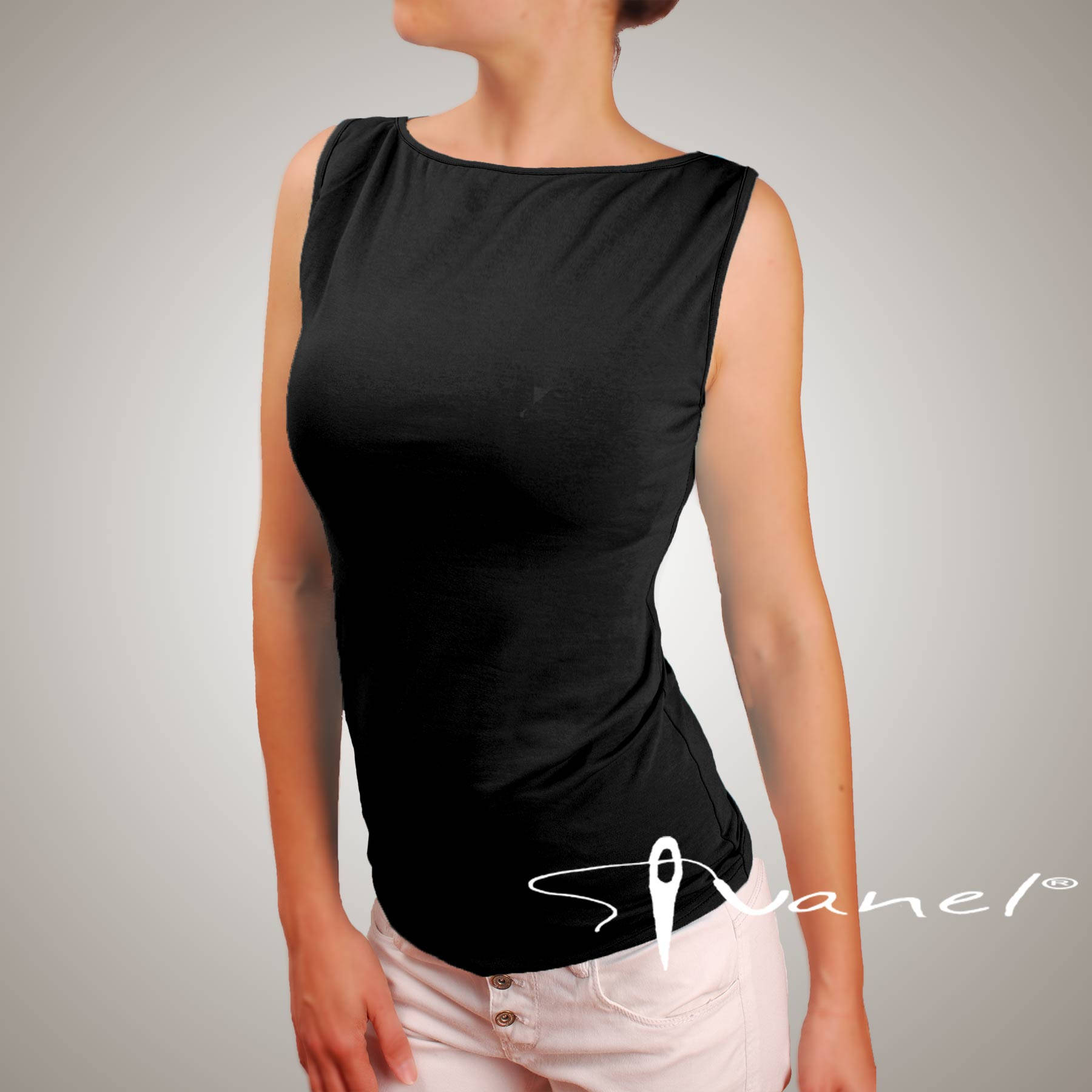 Tank Top / Sleevless Blouse / Boat Neck Top / Wide Straps Top - Etsy  Singapore
