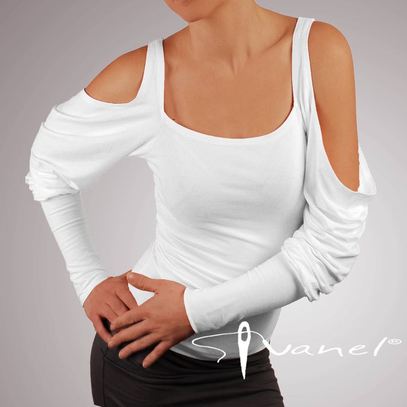 how to cut the shoulders out of a shirt