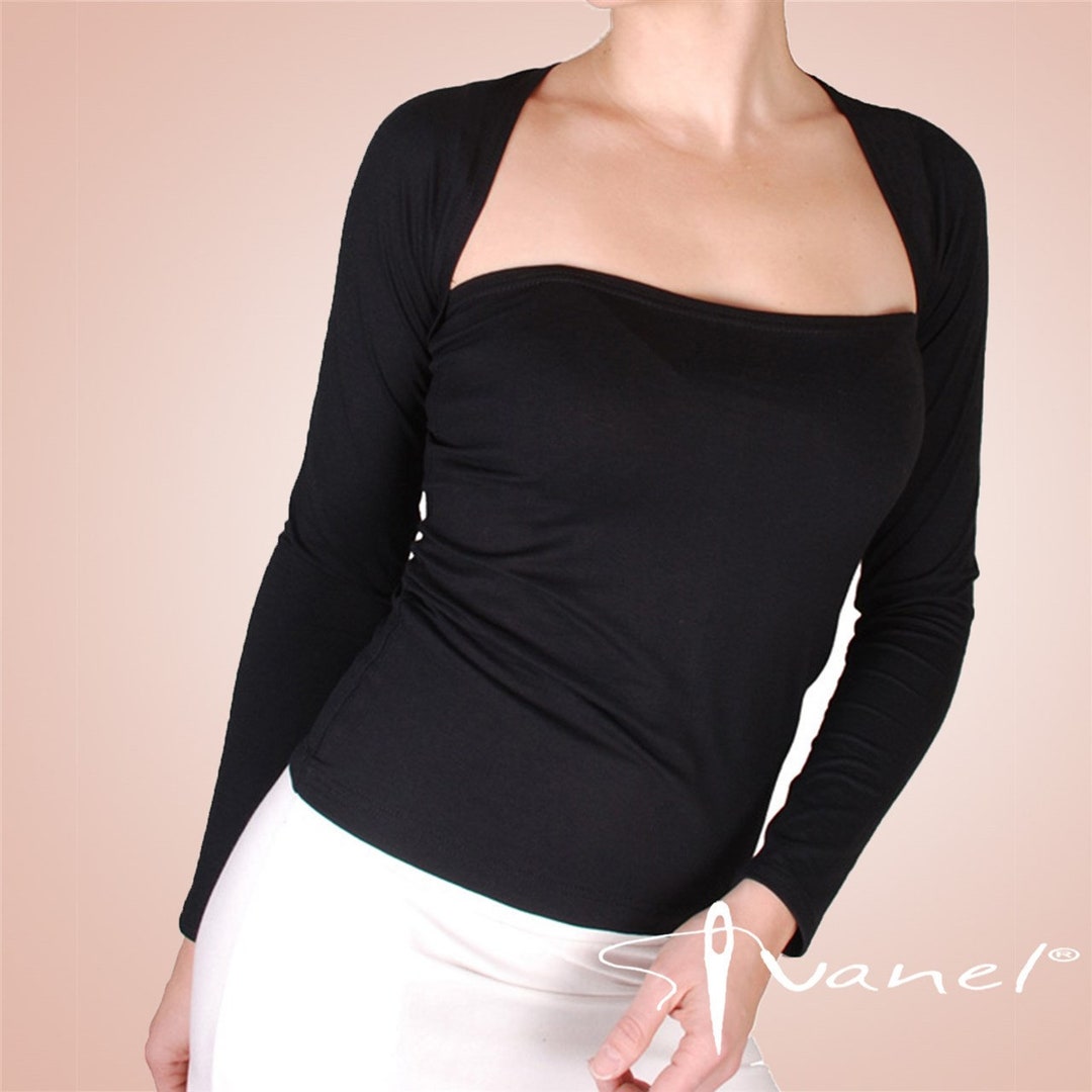 Square Neckline Black Top Stylish Top Fitted Top Square - Etsy
