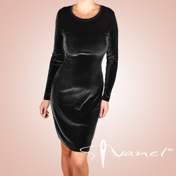 plus size red velvet dress