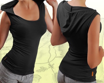 women's hooded tank tops