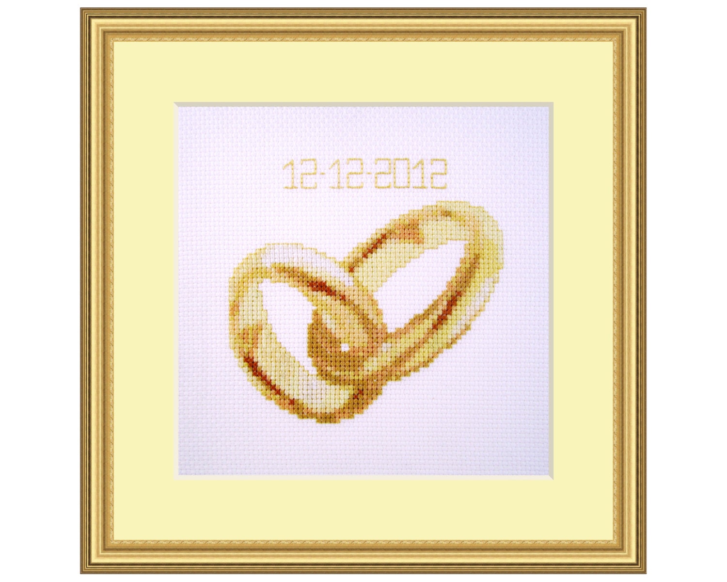 cross stitch graph for golden rings
