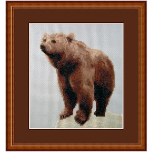 Cross Stitch Kit Bear, Master of the Forest
