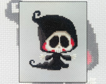 Cross stitch kit Child of Darkness, reaper