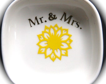 Ring Dish/Trinket Dish/Mr.& Mrs. Ring Dish