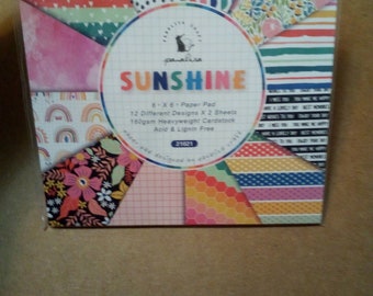 Sunshine Rainbow 6x6 Scrapbook Paper