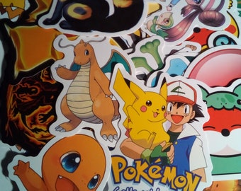 Glossy Pokemon Stickers (10)