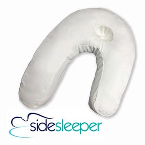 Side Sleeper Sateen Pillowcase 100% cotton,  measures 21 x 17.5 x 5 in.