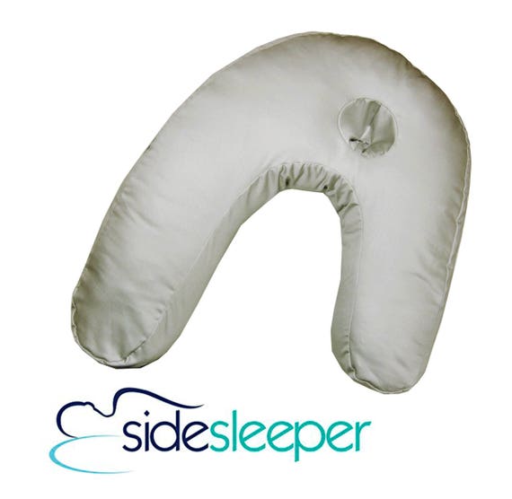 Side Sleeper Pro Sateen Pillowcase Light Gray 450 Tc 100 Etsy