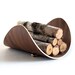 Firewood Holder | Firewood Rack | Modern Log Holder | Handcrafted Bent Plywood 