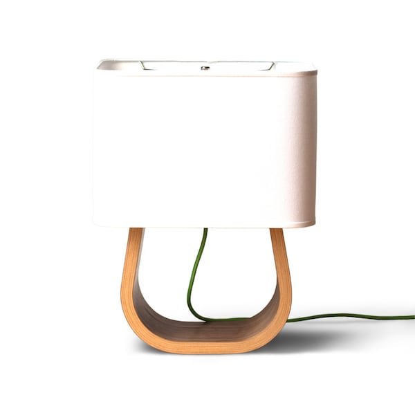 Modern Table Lamp | Bedside Lamp | Desk Lamp | Wooden Lamp | Handcrafted Bent Plywood