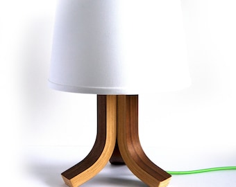 Table Lamp | Desk Lamp | Bedside Lamp | Wooden Lamp | Midcentury Modern | Modern Lamp | Plywood Lamp | Reading Lamp | Bent Plywood