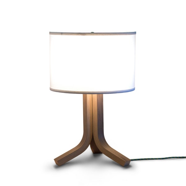 Table Lamp | Wood Lamp | Modern Lamp | Handcrafted Bent Plywood