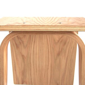 Wood Stool Modern Stool Small Stool Handcrafted Bent Plywood image 7