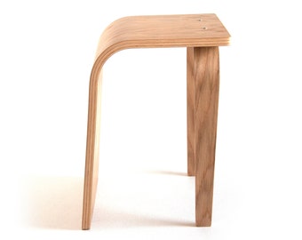 Wood Stool | Modern Stool | Small Stool | Handcrafted Bent Plywood