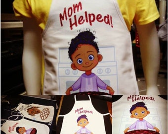 Children's "Mom Helped" Apron –