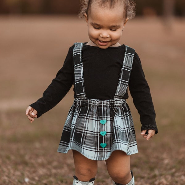 The Lunch Bag  Suspender Skirt Pattern - sizes 0m - 14y