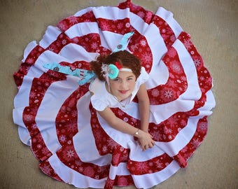 Peppermint Swirl Dress PDF Pattern 6m - 10y