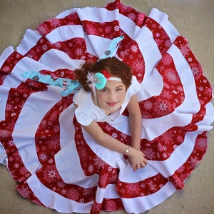 Peppermint Swirl Dress PDF Pattern 6m - 10y