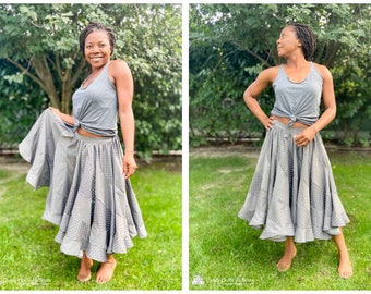 Peppermint Wrap Midi Wrap Skirt Diy Royal Blue Casual Skirt Sales