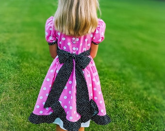open lace back dress Blue Princess Dress 4-5 main image 1