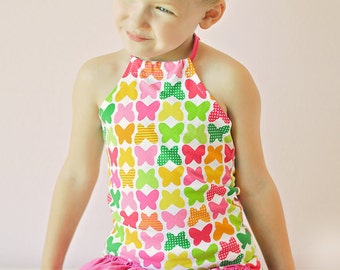 PDF Sewing Pattern – Banana Pudding Dress & Top for Girls, Sizes 12m–10y, Easy Beginner Knit Pattern