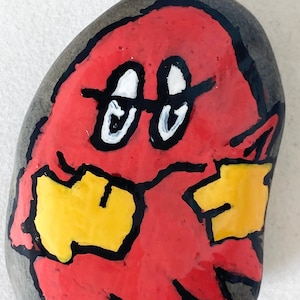 Pac Man Ghost Blinky (der Rote) - Blinky ist der ausdauerndste der ursprünglichen vier; Er ist der aggressivste Geist in den Arcade-Spielen