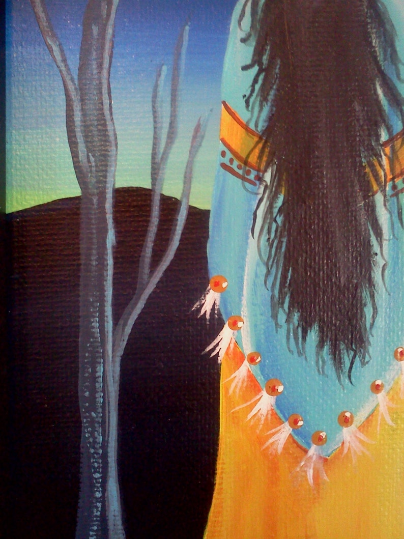 Southwestern Art Original Painting Native American | Etsy