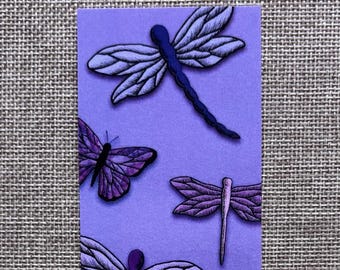Purple Dragonfly Bookmark