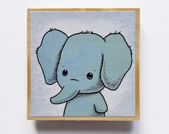 Blue Elephant Magnet