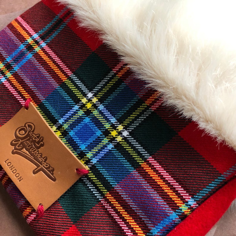 Luxury Tartan Christmas Stocking