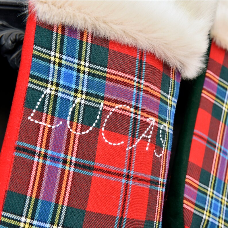 Luxury Tartan Christmas Stocking