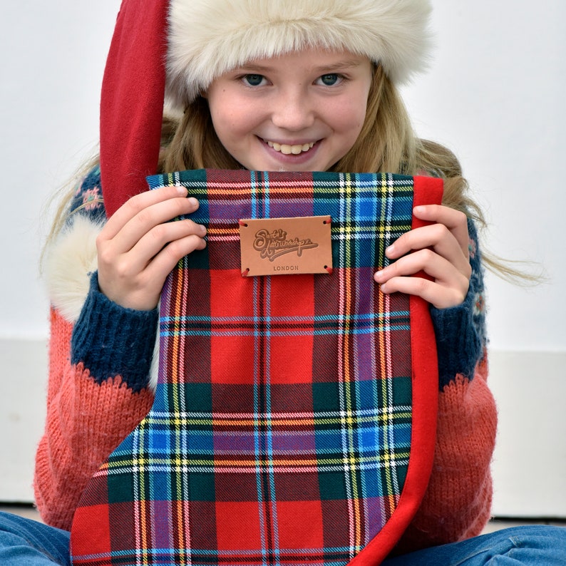 Luxury Tartan Christmas Stocking