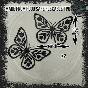 Schabloner för surdegsbröd, fågel, blomma, fjärilar, bin, löv, flexibla, livsmedelssäkra.