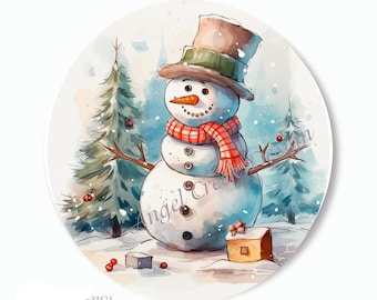 Snowman Stickers Holiday Envelope Seals Holiday Scarf Snowman Labels Snowman Favors Christmas Scrapbook Stickers